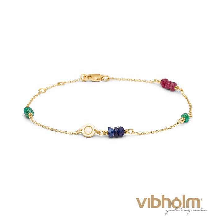 Mads.Z - Noble Tears Armbånd - 14 karat guld m/ædelsten 1554010